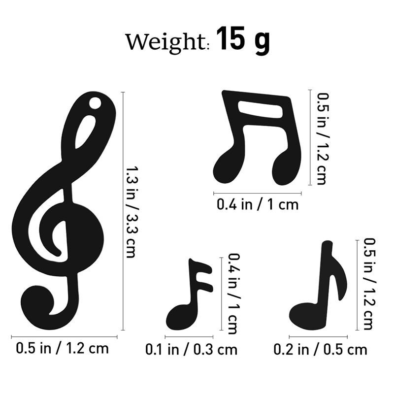 15g Musical Note Confetti Table Decorations Party Supplies for Music Party Birthday Wedding Baby Shower (Assorted Style, Black)