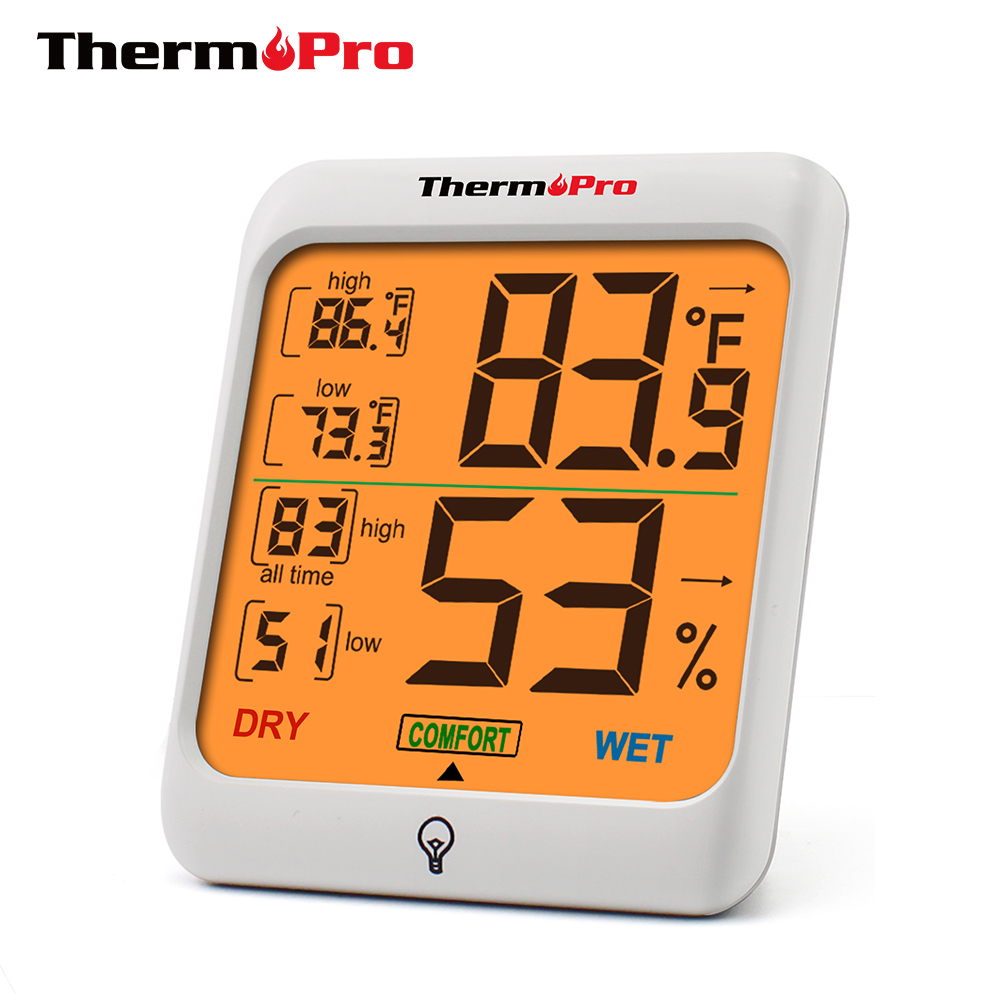 Thermopro TP53 Digitale Indoor Thermometers &amp; Hygrometers Weerstation Kamer Thermometer met Touch Back light