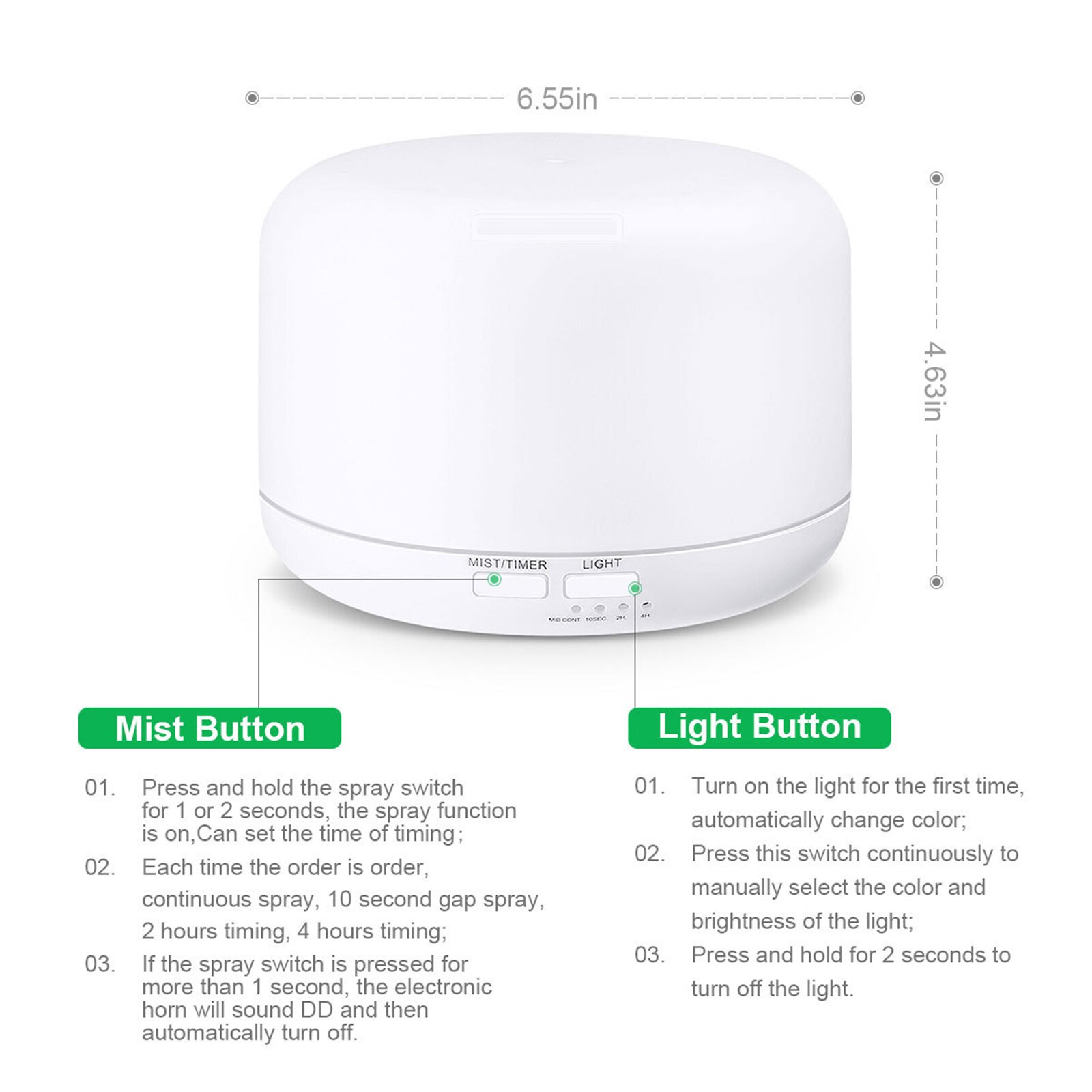 Ultrasonic Essential Oil Diffuser Aromatherapy Humidifiers Diffusers Ultrasonic Cool Mist Maker with LED Night Lamp