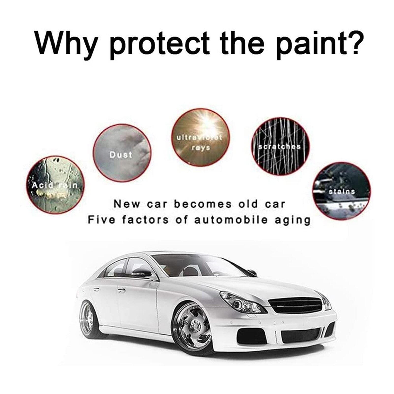 100ML Car Coating Spray Ceramic Coating for Cars Super Hydrophobic Glass Coating Auto Car Polish Cleaning Nano Spray Paint