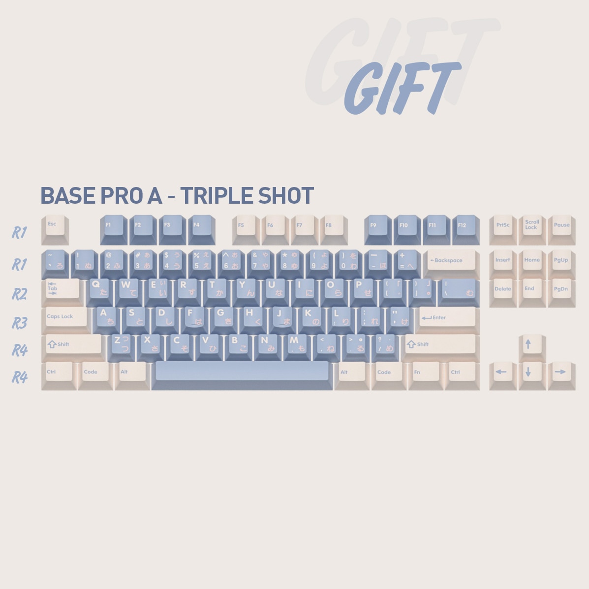 DOMIKEY Zero-G Studio Cherry Profile Keycaps For Mechanical Keyboard Double-Shot Triple-Shot PBT Keycap For GH60 GK64 RK87