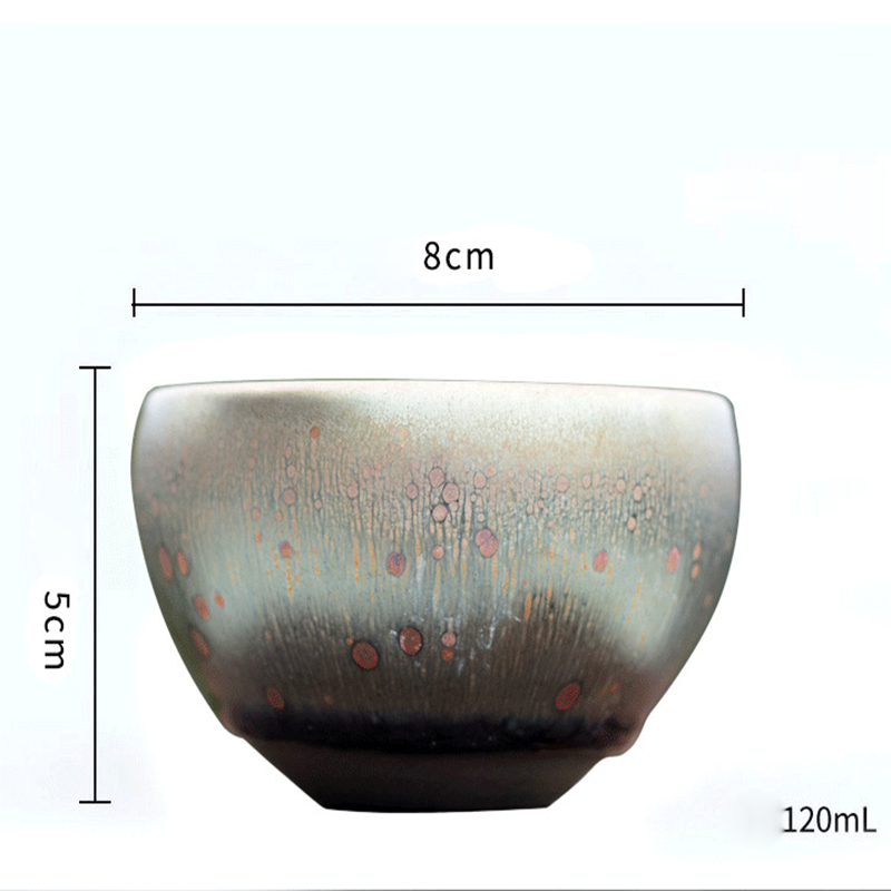 120ml kinesisk te kopp lilla sand porselen tekopp sett tekanne drinkware keramisk kina kung fu te sett keramisk kopp kinesisk