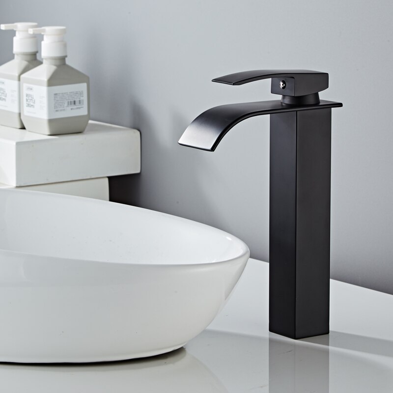 Rozin Cold Basin Faucet Waterfall Bathroom Vanity Basin Faucet Single Lever Chrome Brass And Cold Basin Wash Taps