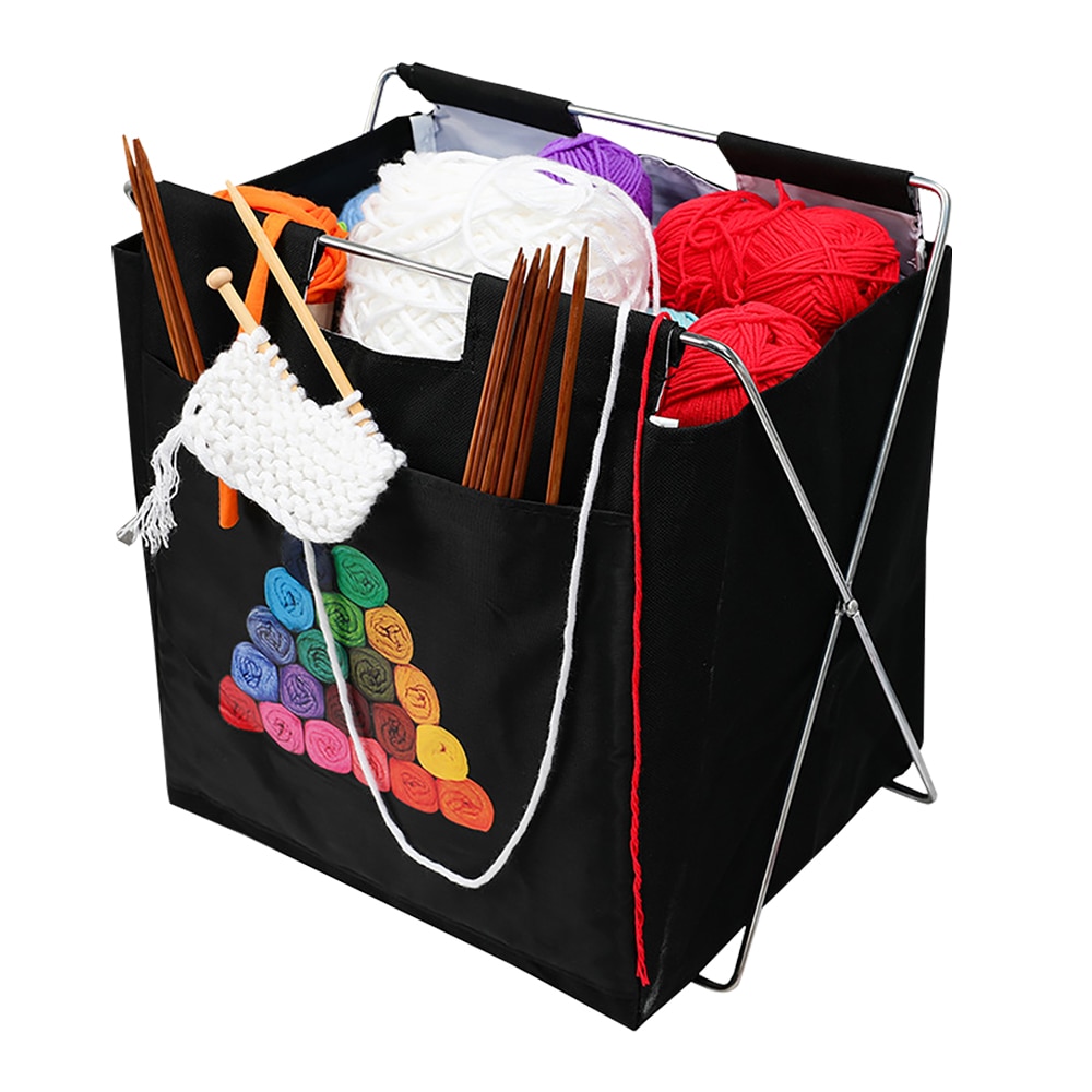 Opvouwbare Garen Opbergtas Organizer Met Divider Voor Haken Breien Organisatie Draagbare Garen Holder Tote Voor Reizen