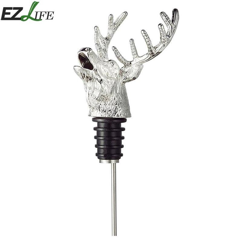 Herten Hoofd Wijn Schenker Rode Wijn Stopper Beluchter Fles Wijn Accessoire Bar Stopper Creatieve Mode Wijn Accessoires Gereedschap Lp F8W6