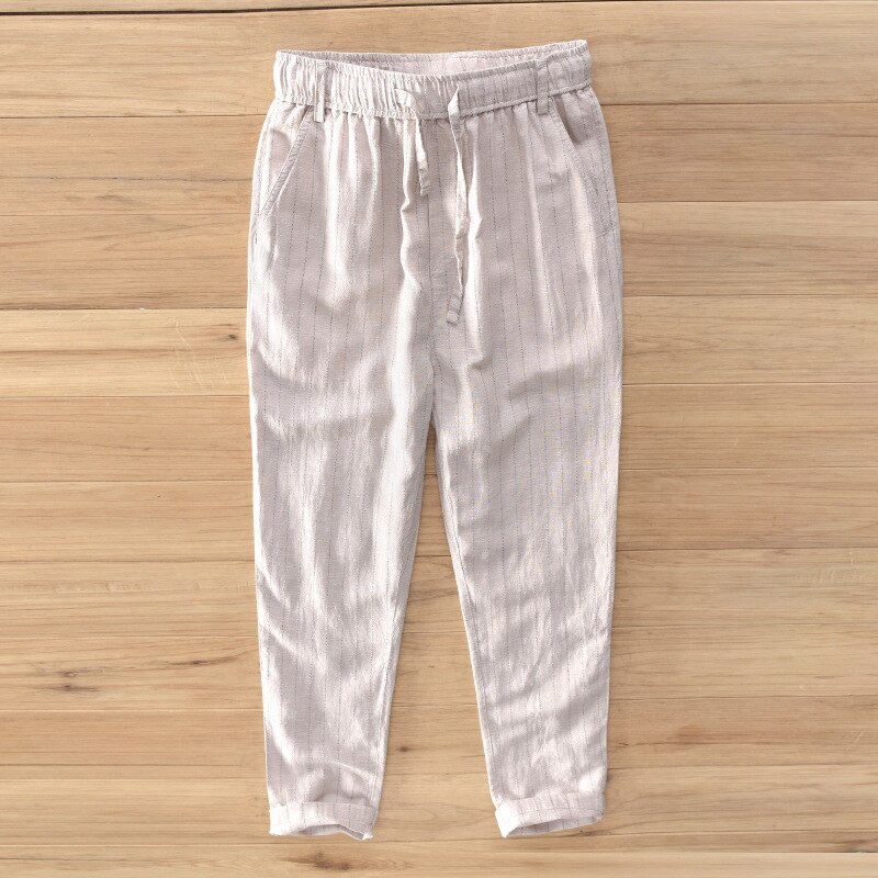 neue Leinen baumwolle Hosen männer Breite Bein Hosen Mit Taschen männlichen Casual Lange Hosen Lose Feste Hosen M-3XL