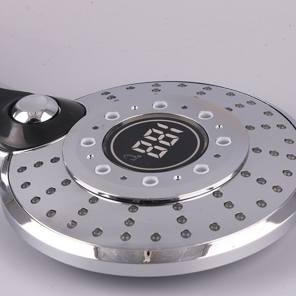 Led-duschhuvud digital temperaturkontroll duschspruta лейка для душа 3 sprutläge vattenbesparande duschfilter chuveiro