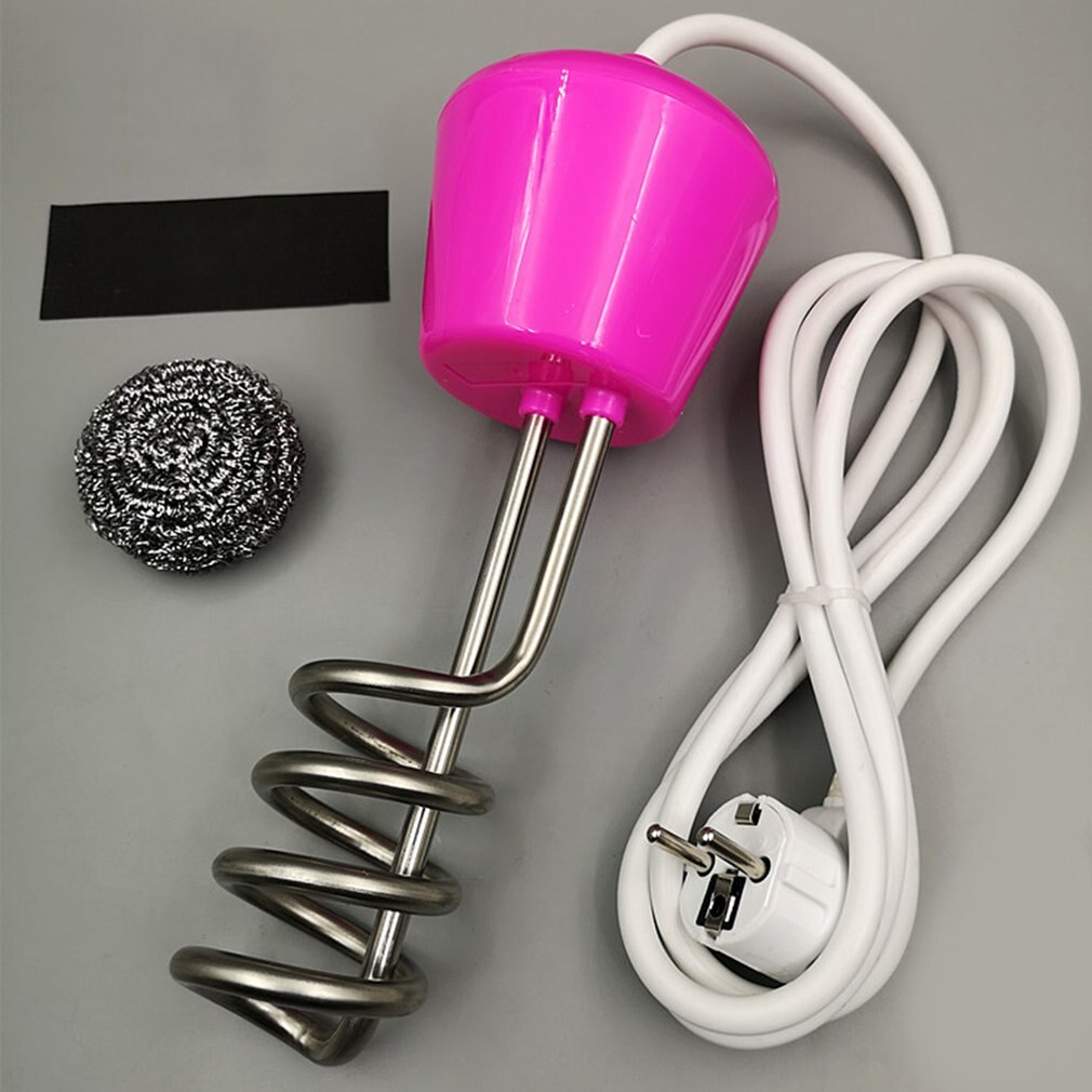 2500W Stainless Steel Electric Portable Immersion Heater Boiler Water Heating Element For Bathroom Home Water Heater