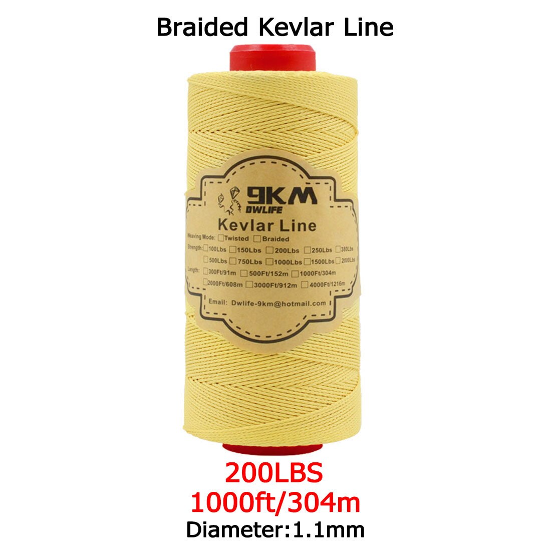 Línea de Kevlar trenzada de 0,4 ~ 3,5mm, línea de asistencia para pesca, alta resistencia a la tracción, cuerda para cometa voladora, Camping, senderismo, cable para exteriores: Azul