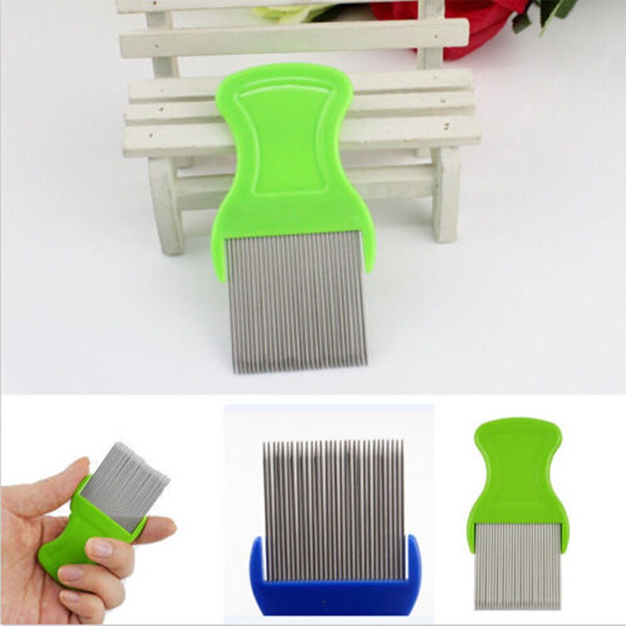 Newest Popular Lice Dirt Comb Steel Eggs Tooth Hair Brushes Remover Lice Dirt Dust Flea Portable Pet Flea Egg Pet Supplies