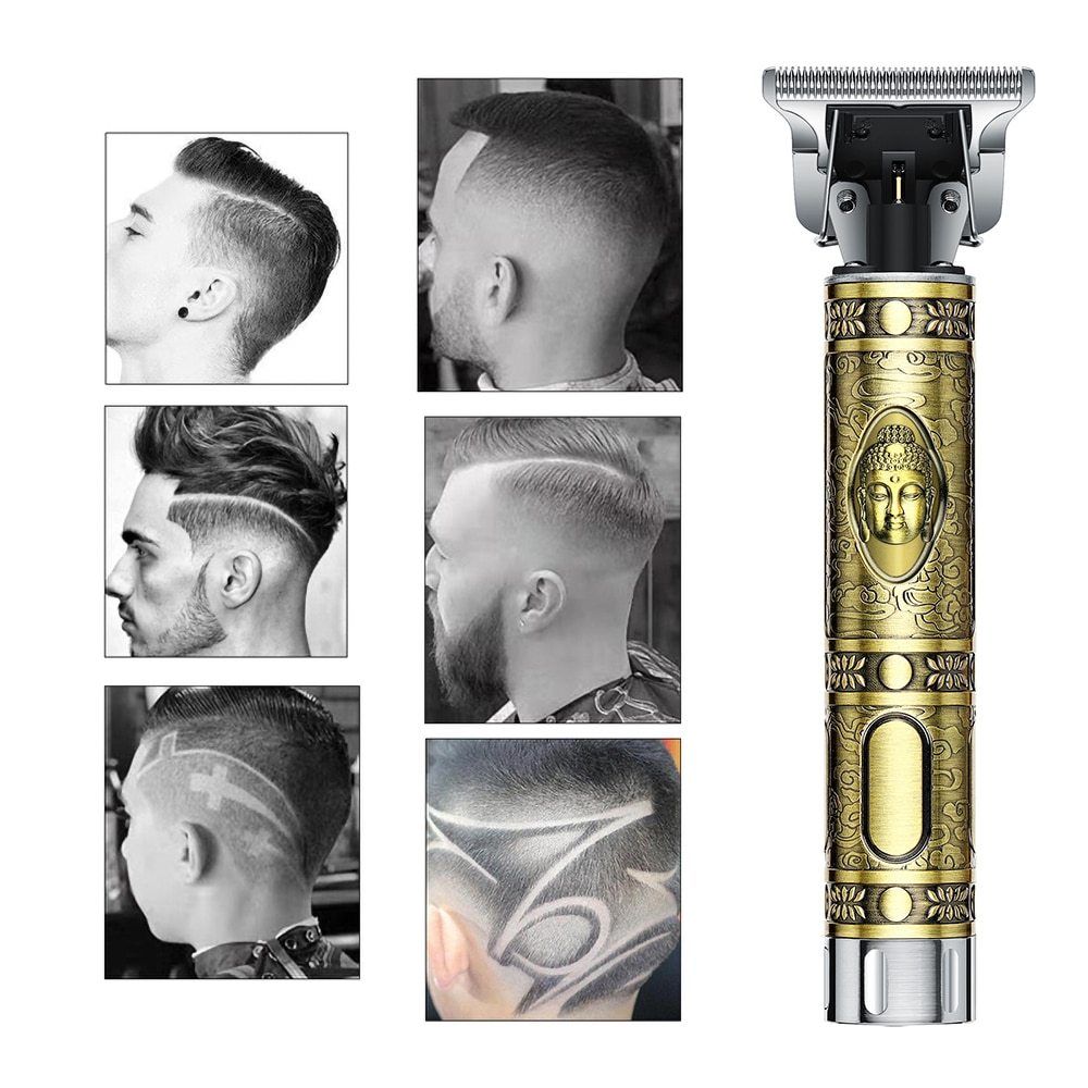 Cortadora de pelo sin cable, cortadora de cuchillas, maquinilla eléctrica para cortar el pelo, afeitadora de cerámica de 0mm
