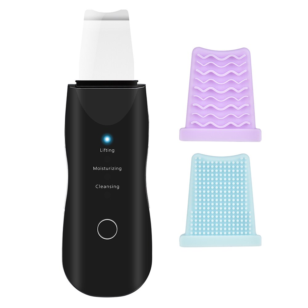 Ultrasonic Skin Scrubber Deep Cleaning Face Scrubber Vibrating Facial Cleansing Skin Spatula Peeling Beauty Instrument Device