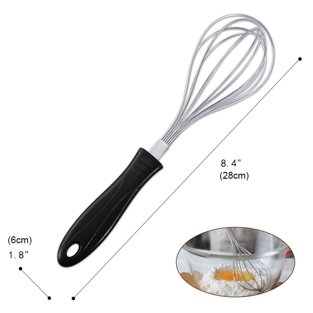 Vesaneae 2 stuks garde, keukengarde, siliconen garde, ballongarde, professionele siliconen garde, handgarde, voedselveilig en BPA-vrij voor koken, bakken kloppen