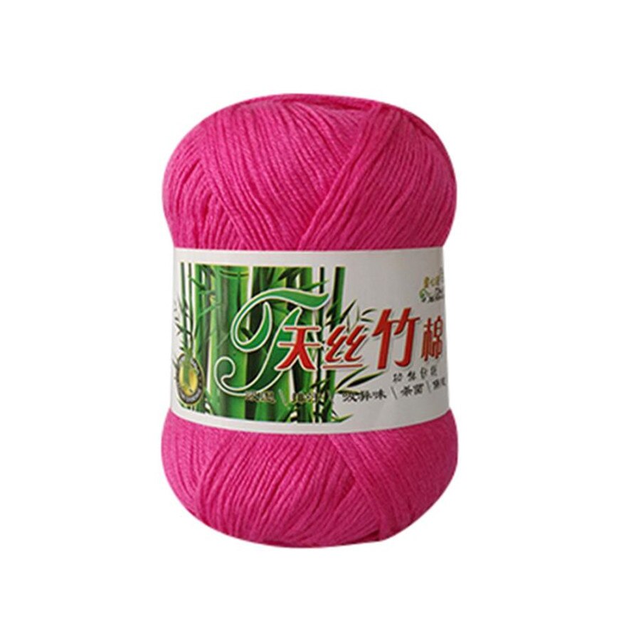 50g Kniting Bamboo Cotton Yarn 1PC Bamboo Fiber Cotton Warm Soft Natural Knitting Crochet Knitwear Wool Yarn 30: G