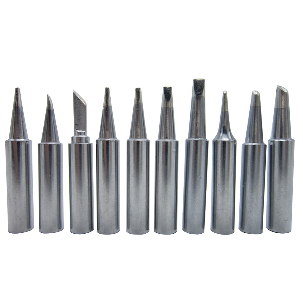 10 Uds puntas de soldadura T18 serie para HAKKO FX-888 FX-888D FX-8801 FX-600 (FX888/FX888D FX8801 FX600) soldadura libre de plomo de punta de hierro