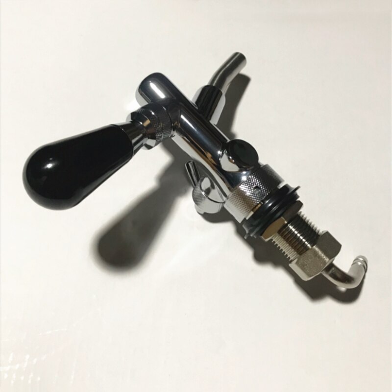Draft Beer Faucet Adjustable Brass G5/8 Homebrew Beer Tap for Keg with Ball Lock Flow Control Tap Accessories