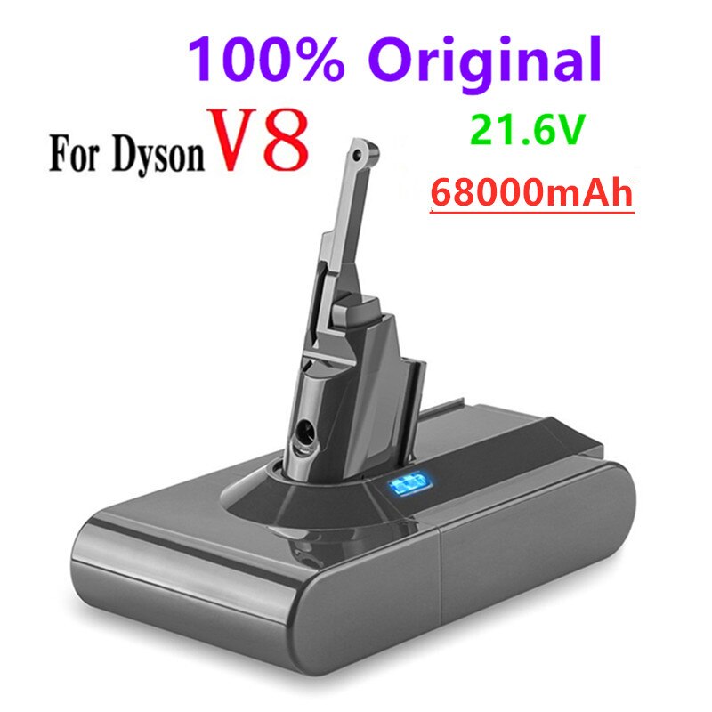 Dyson V8 21,6 V 68000mAh Ersatz Batterie für Dyson V8 Absolute Kabel-Freies Vakuum Handheld Staubsauger Dyson v8 Batterie: V8 68000