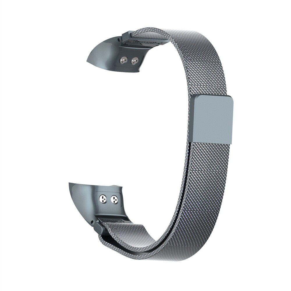 For Huawei Honor Band 5 4 Luxury Metal Loop Watch Band Magnetic Replacement Smart Watch Strap Bracelet Wristbands: grey