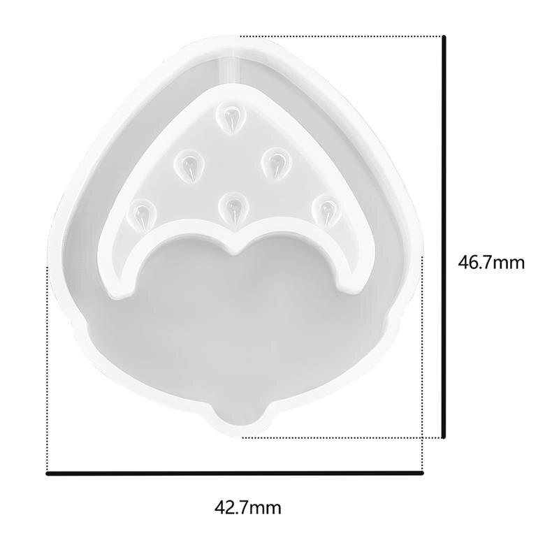 Silicone Resin Jewelry Making Molds Heart Star Moon Ice Cream UV Epoxy Resin Moulds Key Chain Pendant Craft Jewelry Tools: A-09