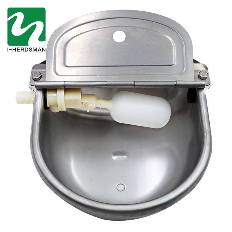 Automatic Cow Horse Sheep Dog Float Drinking Bowl Stainless Steel Water Outlet Waterer Drinking Bowl with cleaning hole