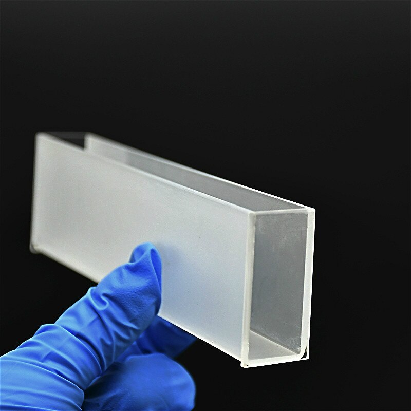 Glas Küvette Licht Pfad 100mm (Flüssigkeit Sonde Zelle) 35ml Spektralphotometer Glas Absorption Zellen Fritte Sintern Technologie 2/PK