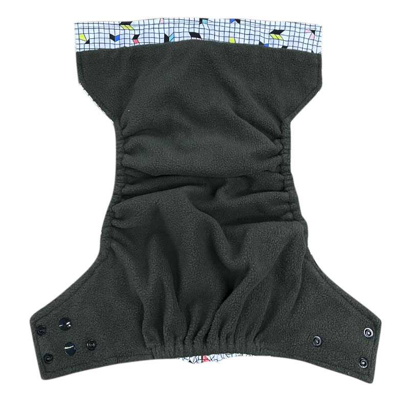Pororo Baby Herbruikbare Doek Luier Bamboe Houtskool 4 Stuks, Wasbare Luier Luiers Met Kleur Tab Houtskool Inserts