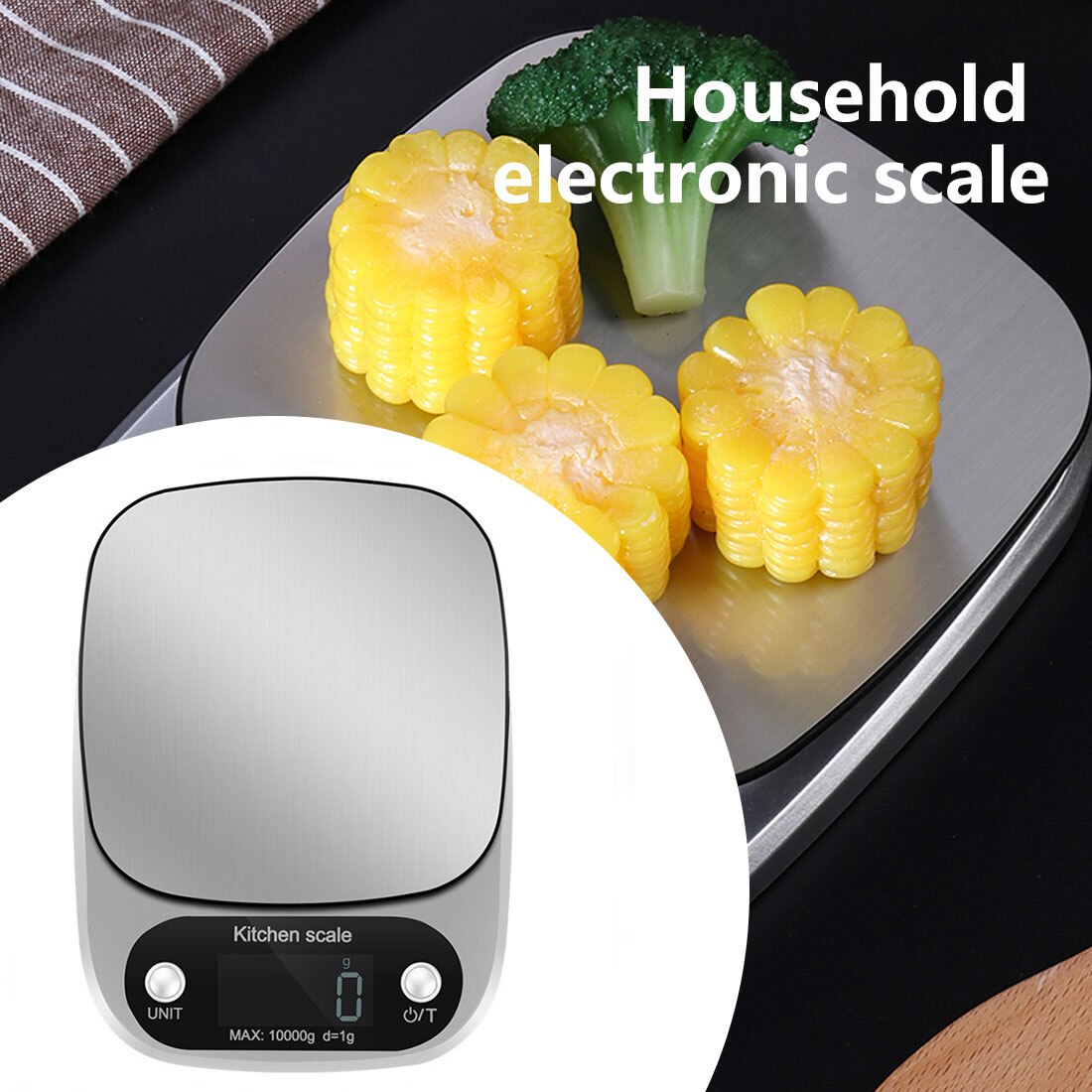 Smart LED Digital Kitchen Scale 10kg Food Scale Multifunctional Electronic Scale High-precision Baking Scale Family Essential