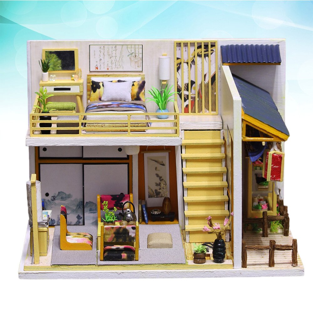 Diy Hokkaido Huis Craft Diy Tatami Kamer Huis Monteer Miniatuur Huis Kit Kleine Huis Model