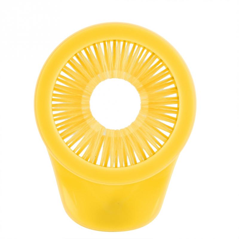 Kitchen Gadgets Vegetable Brush Portable Corn Stigma Remover Carrot Cucumber Yam Cleaner Vegatables Brush: Yellow