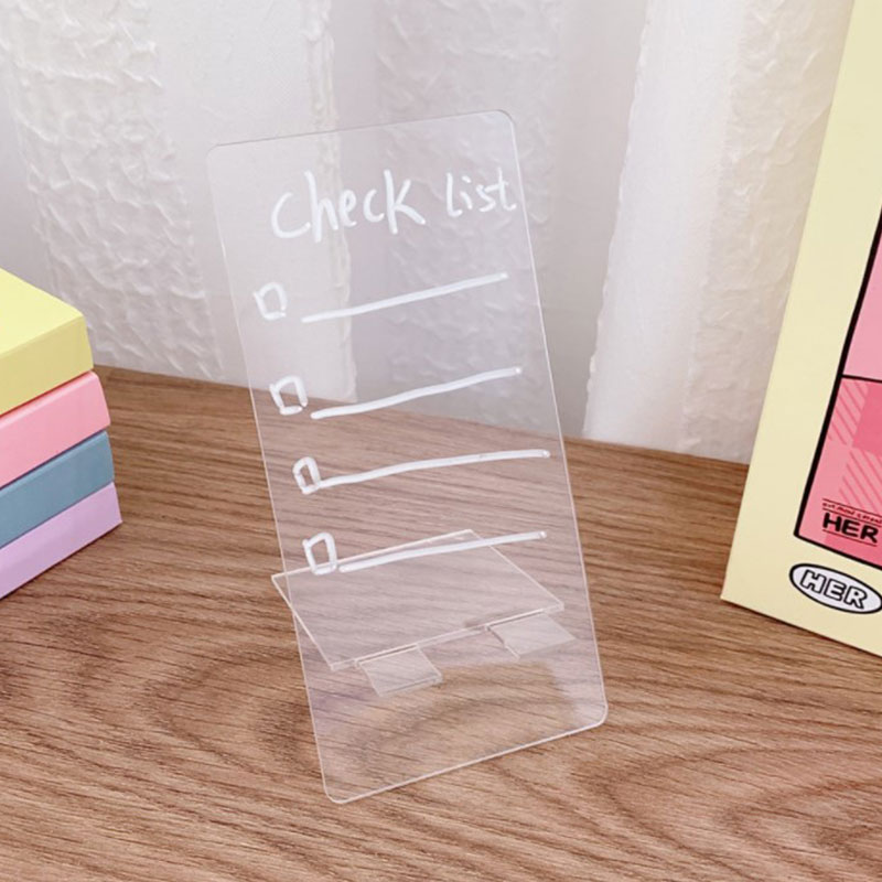 Simple A4 Fully Transparent Acrylic Writing Folder Board Paper Clip Holder Painting Pad Board Student Stationery