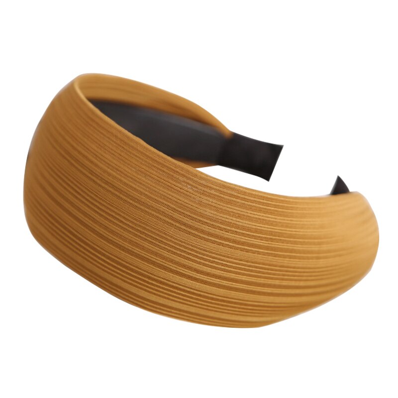 Diademas cinta para el pelo para niña y mujer, bandana ancha lisa, accesorios para el cabello, diademas: 7
