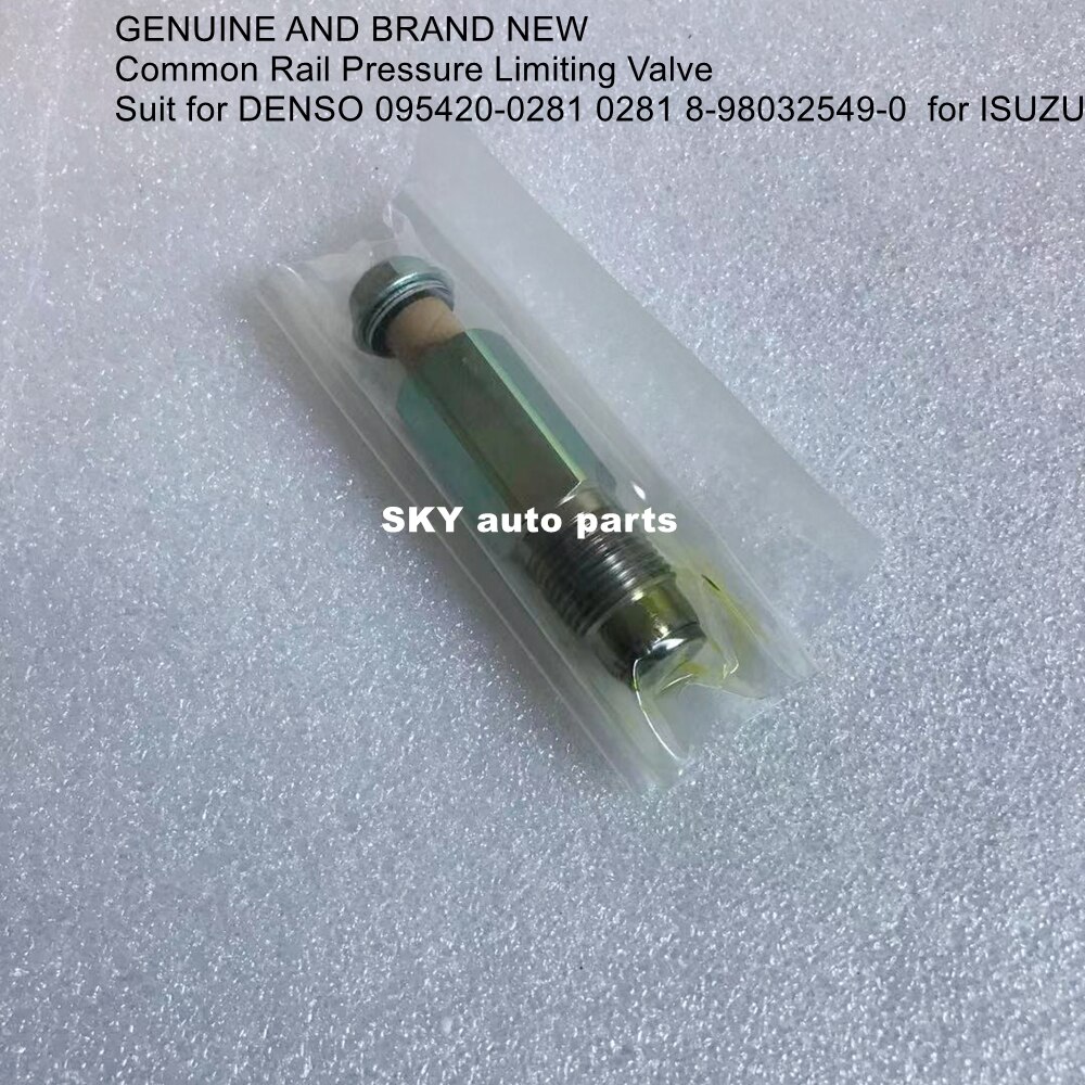 Válvula limitadora de presión Common Rail genuina y nueva para DENSO 095420-0281 0281 8-98032549-0 para ISUZU