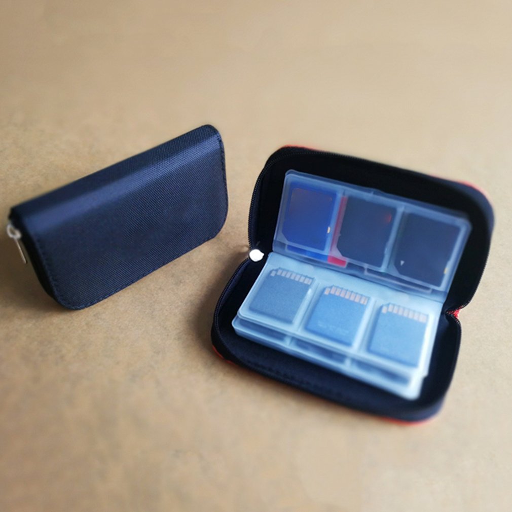 Scheda di memoria di Archiviazione Sacchetto di Trasporto Della Cassa Del Supporto Del Raccoglitore 22 fessura per CF/SD/micro SD/SDHC/ SM/DS Accessori del Gioco scatola di scheda di memoria