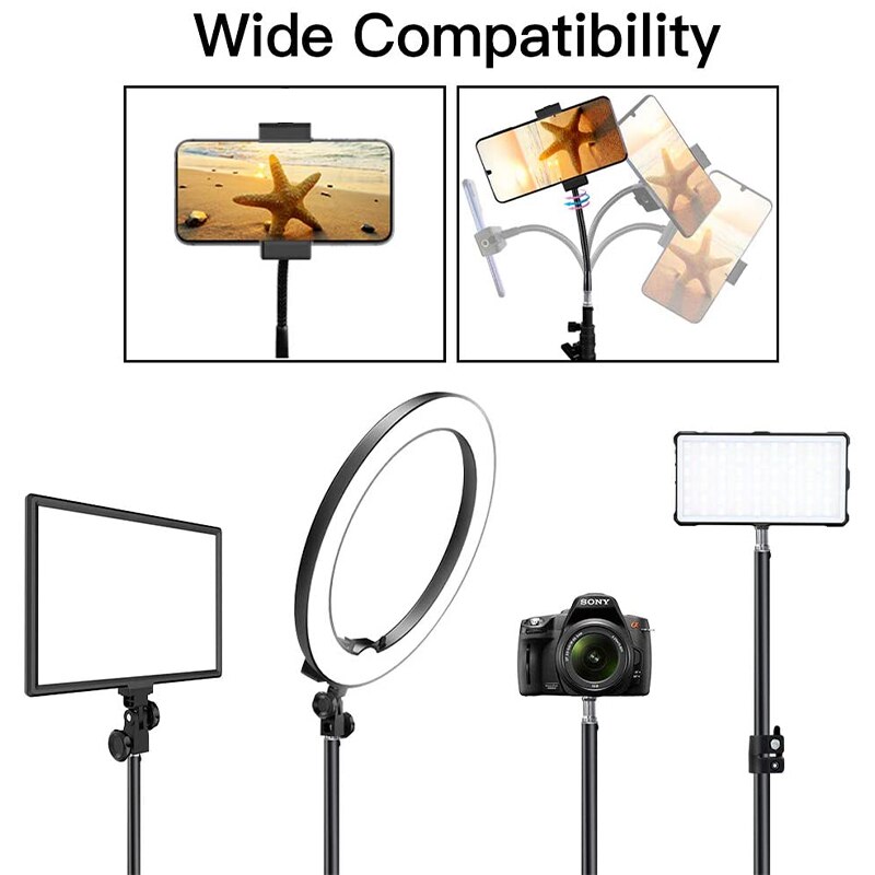 UPMOSTEK Photography Light Stand Tripod with 1/4Screw Head Sturdy Tripods for photo Camera Photo Studio Flashes Lighting Softbox