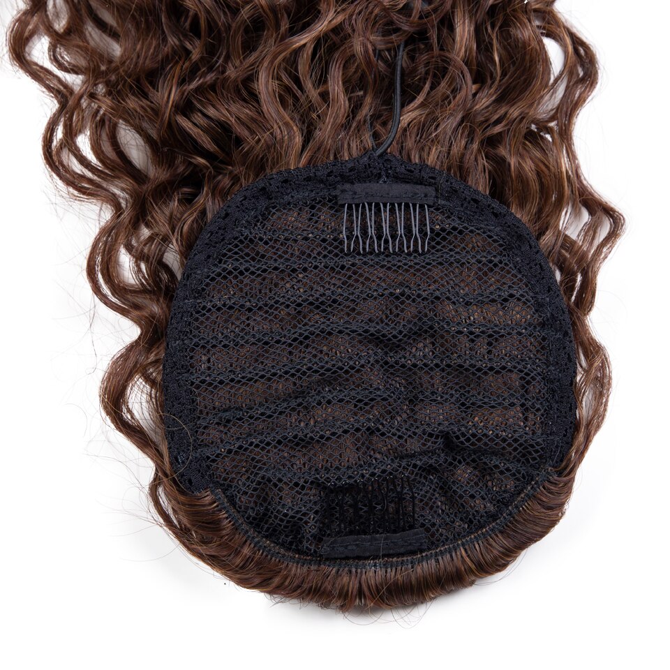 Curly Ponytail Hair Extension 34 Inch Highlight Ginger Orange Colored Drawstring Ponytail Natural Afro Kinky Curly Clip In Wigs