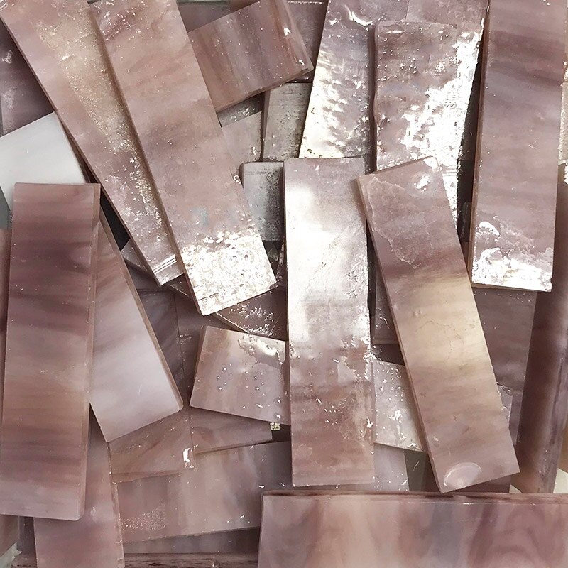 200 gramm 1X4 cm Glasmalerei Streifen, DIY Glas Mosaik Hobby, DIY Material Lieferant, Mini verlieren Tiffany Glas Stück, Grün verrotten: SF62