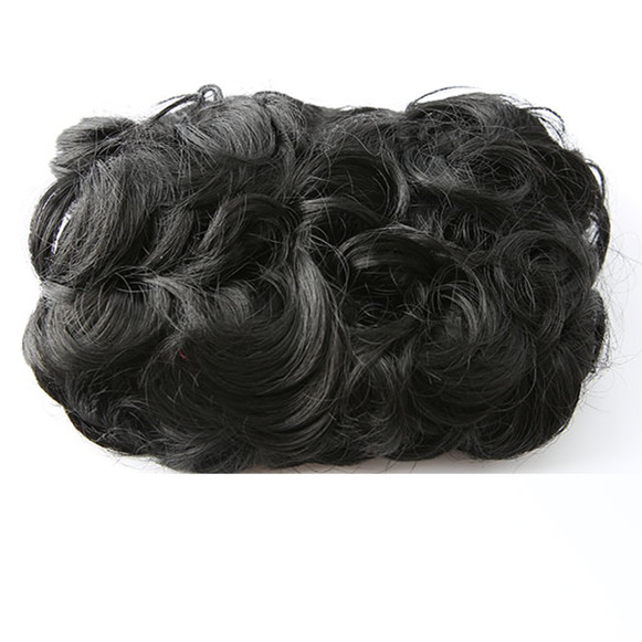 Coiffure à frange ondulée pour femmes, accessoires de coiffure style antique, clip d&#39;opéra, performance, qipao vintage: black 1