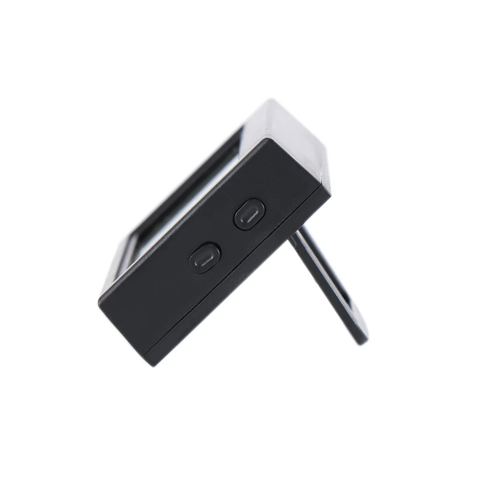 Interieur Auto Auto Dashboard Bureau Digitale Klok LCD-scherm Zelfklevende beugel Plastic Mini Tijd zonder batterij Versieren