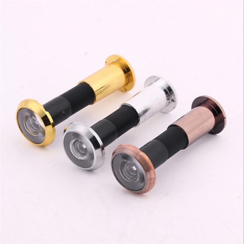 1pc Door Viewer Deluxe 200 Degree Wide Angle Peephole Door Spyphole View Chrome-plated for Home Furniture Hardware