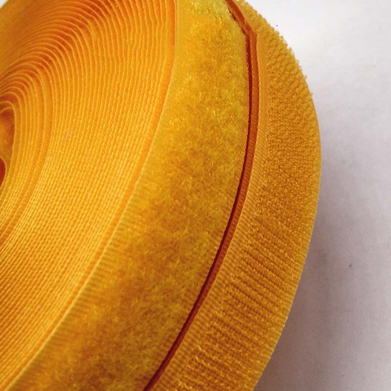 4 meters length orange nylon velcros fastener tape no adhesive sewing magic loop hook sticker strip clothing stick tape