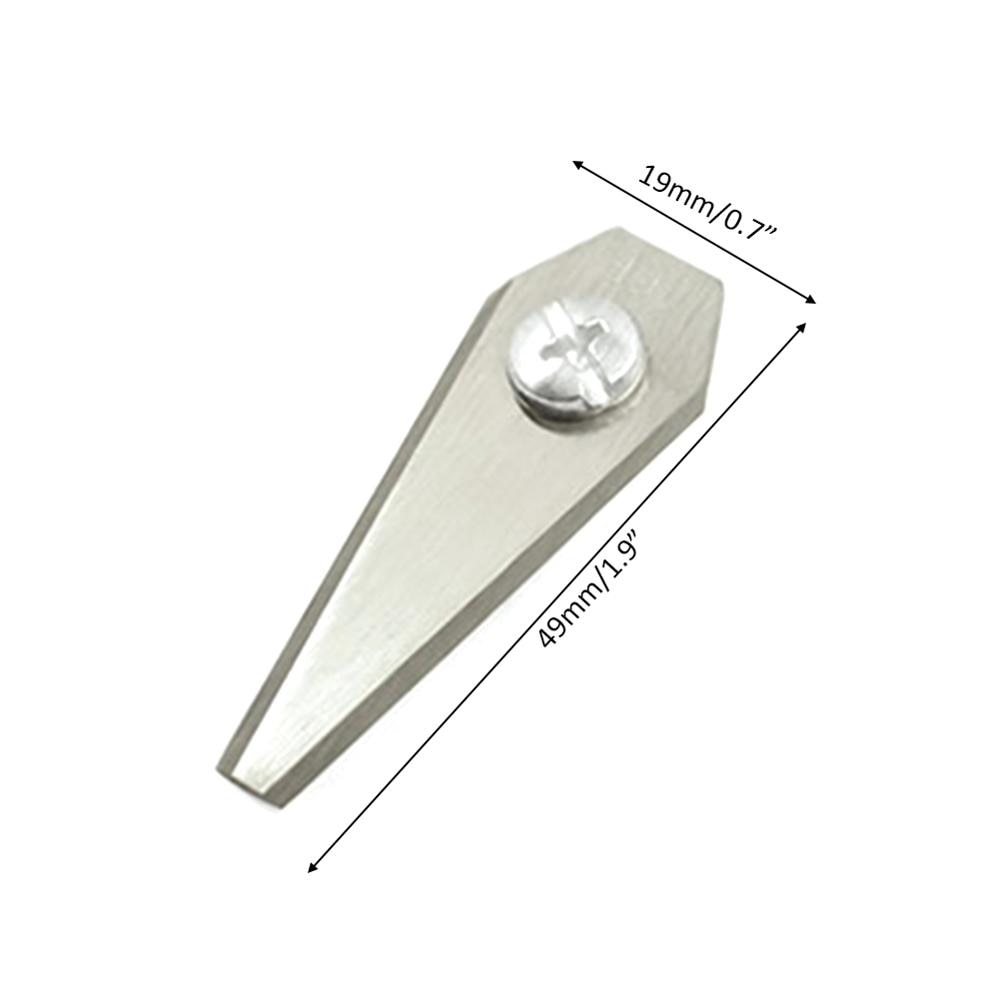 18PCS lawn Robot Blade Lawn Mower Blade Steel 1mm Automower Lawn Mower Blade Sharpener Set for Bosch Indego