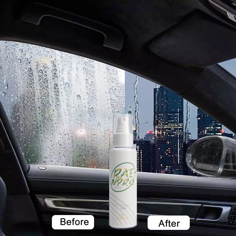 100ML Anti Fog Agent Waterproof Rainproof Car Window Glass Hydrophobic Coating Glass Cleaner Car Glass Cleaning Car Accessories