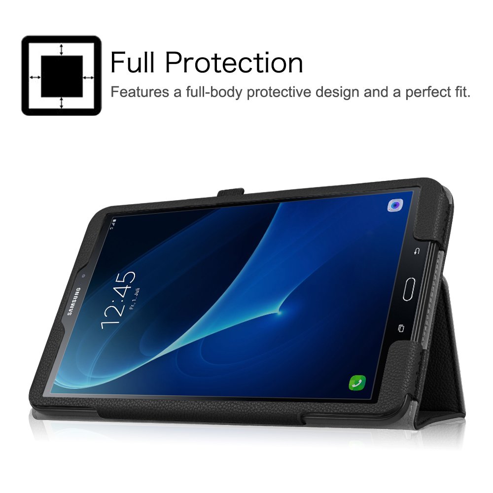 Tab A 10.1 T580 T585 etui z klapką do Samsung Galaxy Tab A6 10.1 2016 SM-T580 SM-585 PU skórzany stojak inteligentna pokrywa dla Tab A6 10.1