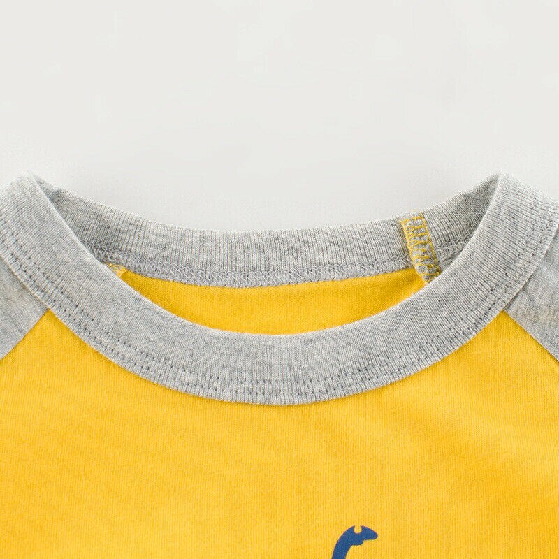 Baby meisjes jongens t-shirts korte mouwen trui letter print casual tops 1-10y