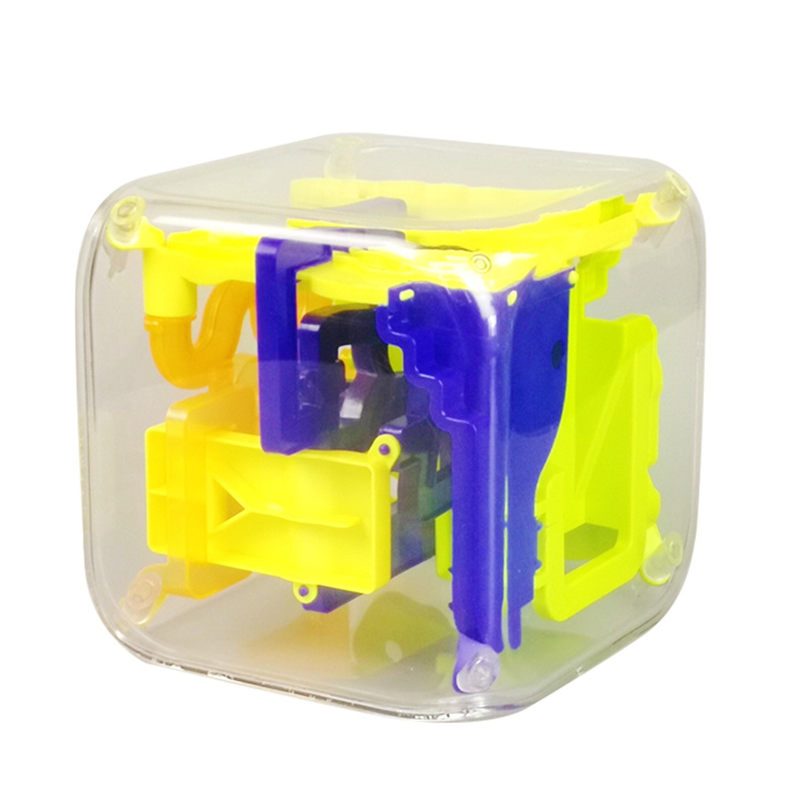 3d Doolhof Magische Kubus Transparant Zeszijdige Puzzel Speed Cube Rollende Bal Game Cubos Doolhof Speelgoed Voor Kinderen educatief L5