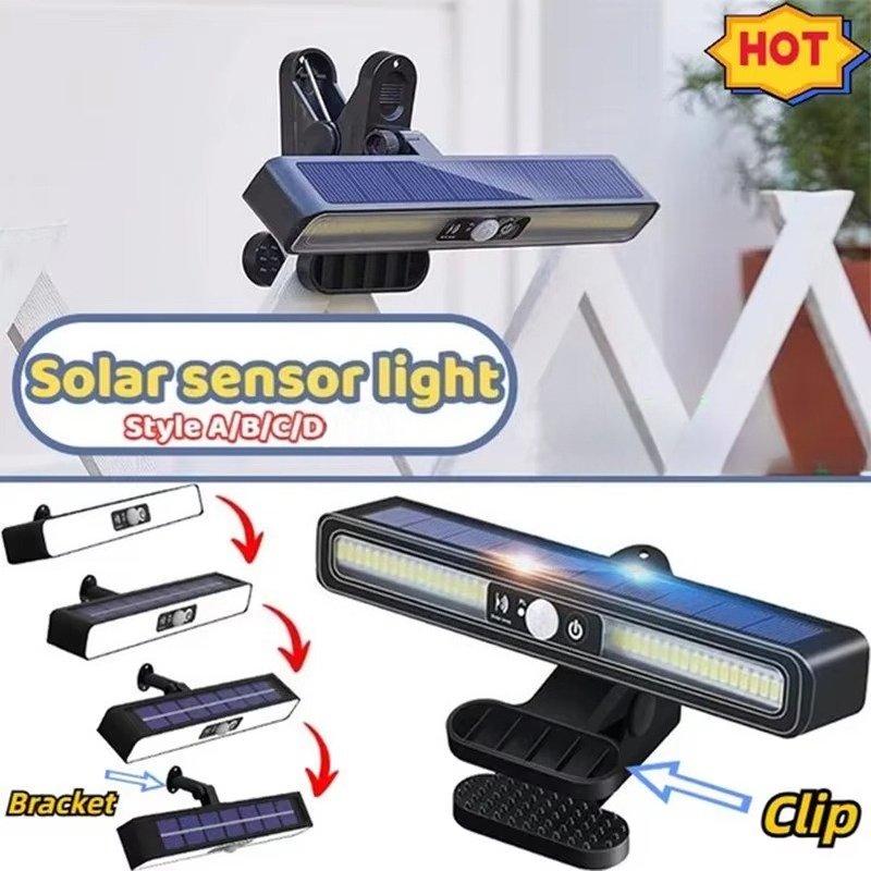 Luz LED de pared Solar, linterna impermeable de 3 modos, lámpara Solar externa, antorcha para escalera, Garde, garaje, iluminación de emergencia para exteriores
