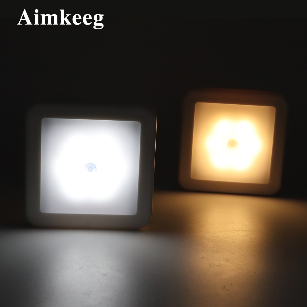 Led nattlys med smart bevegelsessensor batteristrøm, egnet for baby nattbordslampe kjøkken soverom korridor bad toalett