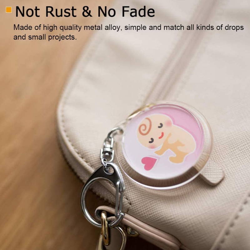 50X D Snap Hook Sleutelhanger Ringen Bulk Met Open Jump Ring & Connector Voor Sleutelhanger En Naaien Project Maken Levert diy