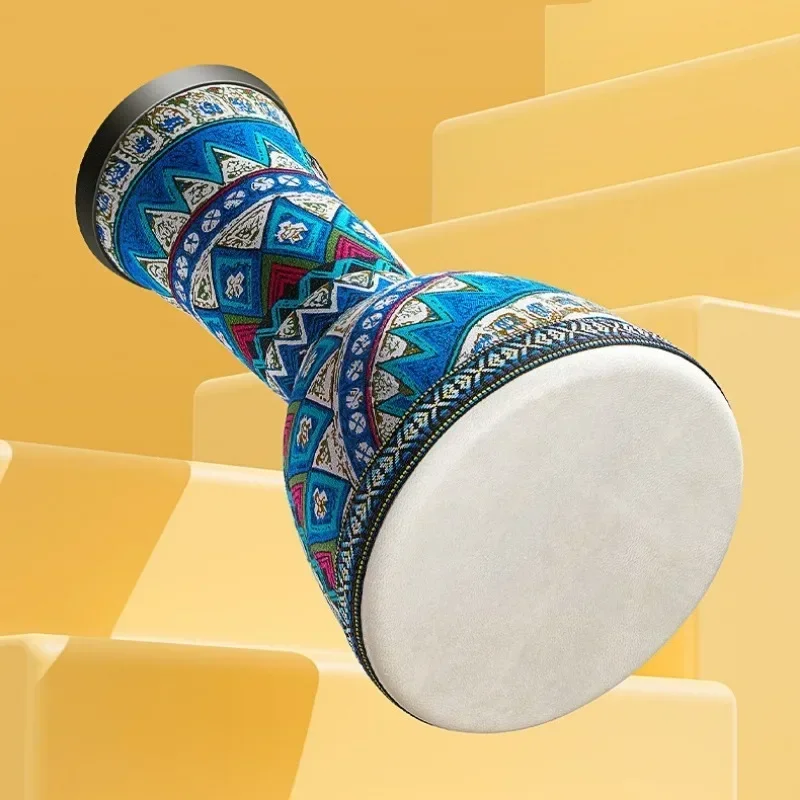 Tambour africain 8 pouces tambour djembé africain sculpté à la main en bois massif peau de chèvre Instrument de musique africain traditionnel