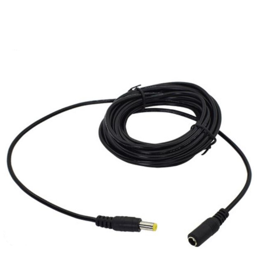 5m DC12V Power Extension Cable, 5.5mm Outer Diameter Connector Male To Female For CCTV Network Security Camera